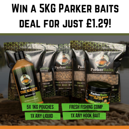 Win a Parker Baits 5kg bundle for just £1.29!