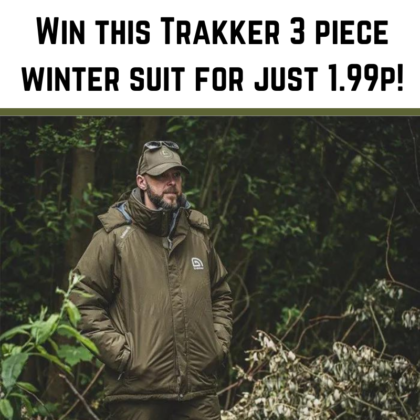 Win a Trakker CR3 3-Piece Winter Fishing Suit for just £1.99!