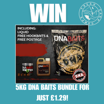 Win a 5KG DNA Bait Bundle for just £1.29!