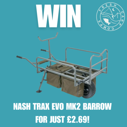 Win this Nash Trax Evo MK2 Barrow for just £2.69!