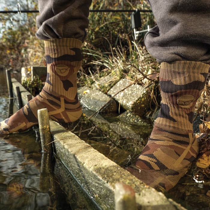 Win Korda Kore Camouflage Waterproof Fishing Socks for just 39p!