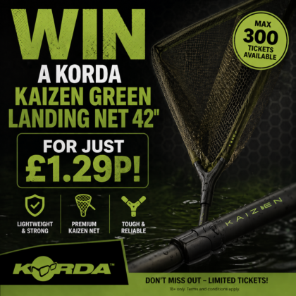 Win a Korda Kaizen Green Landing Net 42" for just £1.29p!